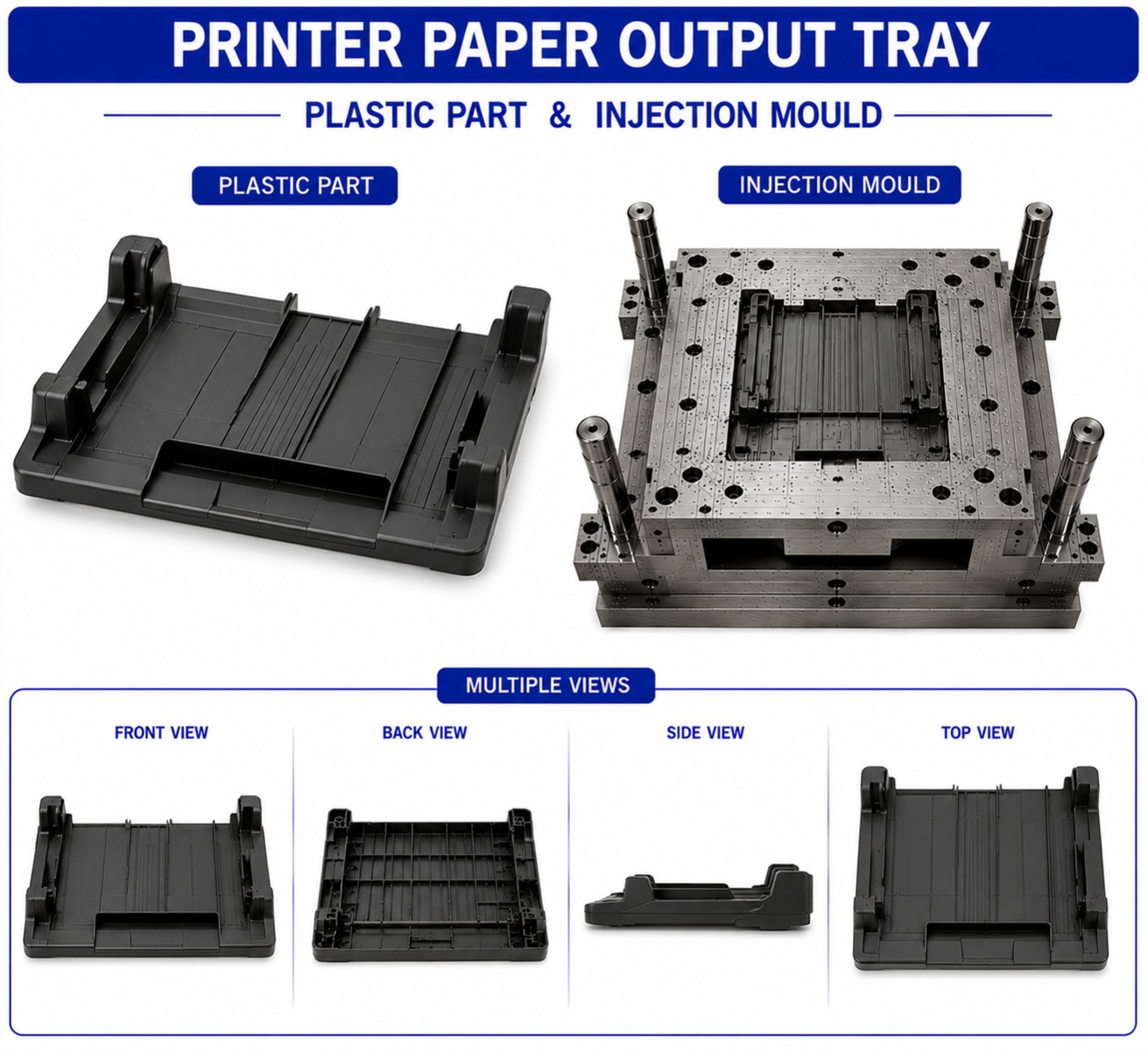 Printer Plastic Paper Output Tray